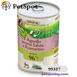 Консерва куче PROFESSIONAL PETS МОНОПРОТЕИН, за пораснали кучета от всички породи - агне и розмарин, ПАСТЕТ - 400 гр.