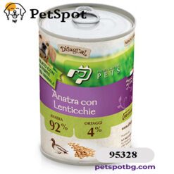 Консерва куче PROFESSIONAL PETS МОНОПРОТЕИН, за пораснали кучета от всички породи - патица и леща, ПАСТЕТ - 400 гр.