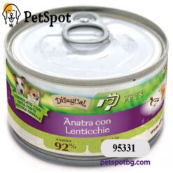 Консерва куче PROFESSIONAL PETS МОНОПРОТЕИН, за пораснали кучета от всички породи - патица и леща, ПАСТЕТ - 150 гр.