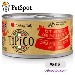 Консерва куче TIPICO агне, паста и морков, пастет - 150 гр.