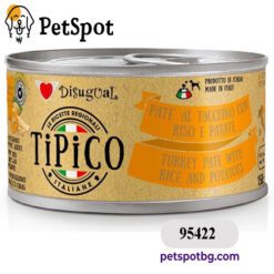 Консерва куче TIPICO пуйка, ечемик и картоф, пастет - 150 гр.