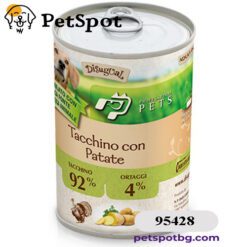 Консерва куче PROFESSIONAL PETS МОНОПРОТЕИН, за пораснали кучета от всички породи - пуйка и картоф, ПАСТЕТ - 400 гр