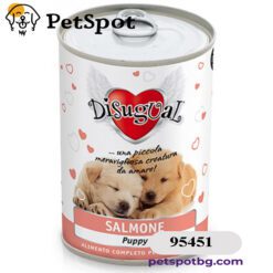 Консерва куче DISUGUAL PUPPY, за подрастващи кученца от всички породи - сьомга, ПАСТЕТ - 400 гр.