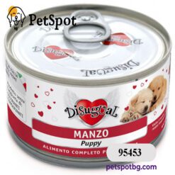 Консерва куче DISUGUAL PUPPY, за подрастващи кученца от всички породи - говеждо месо, ПАСТЕТ - 150 гр.