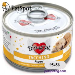Консерва куче DISUGUAL PUPPY, за подрастващи кученца от всички породи - пуешко месо, ПАСТЕТ - 150 гр.