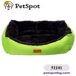 DUBEX JELLYBEAN - Small - меко правоъгълно легло черно със зелено-51101