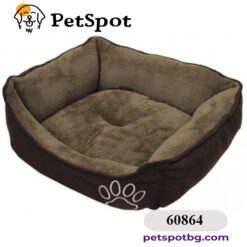 Легло микрофибър "MERO" кафяво-60864