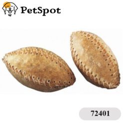 Лакомство футболна топка от пресована кожа 14 см 140 гр 72401