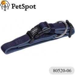 Нашийник за куче NOBBY “CLASSIC PRENO“, найлон с неопренова подплата, - син, - 80520-06-80524-06