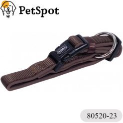 Нашийник за куче NOBBY “CLASSIC PRENO“, найлон с неопренова подплата, - кафяв, - 80520-23-80524-23