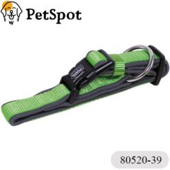 Нашийник за куче NOBBY “CLASSIC PRENO“, найлон с неопренова подплата, - зелен/сив, - 80520-39-80524-39
