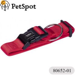 Нашийник за куче NOBBY “CLASSIC PRENO EXTRA“, найлон с неопренова подплата, червен, - 80652-01-80654-01