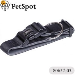 Нашийник за куче NOBBY “CLASSIC PRENO EXTRA“, найлон с неопренова подплата, черен, - 80652-05-80654-05