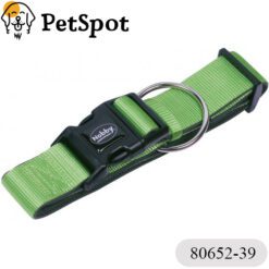 Нашийник за куче NOBBY “CLASSIC PRENO EXTRA“, найлон с неопренова подплата, зелен, - 80652-39-80654-39