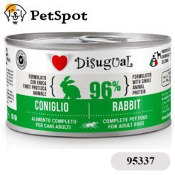Консерва куче DISUGUAL МОНОПРОТЕИН, за пораснали кучета от всички породи - ЗАЕК, ПАСТЕТ