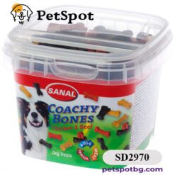 Лакомство SANAL Dog Coachy Bones с пилешко и говеждо месо, 100 гр, Холандия -SD2970