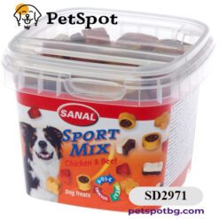 Лакомство SANAL Dog Sport Mix с пилешко и говеждо месо, 100 гр, Холандия SD2971