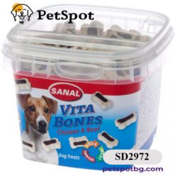 Лакомство SANAL Dog Vita Bones с пилешко и говеждо месо, 100 гр, Холандия-SD2972