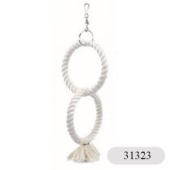 Играчка за папагал два кръга малки 32х14 см-31323