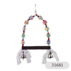 Играчка за папагал люлка с цветни кубчета - 31681-31682