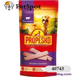 Лакомство за куче PROPESKO Strips 12 броя- говеждо -40743