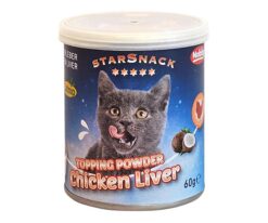 Топинг пудра за КОТЕ StarSnack Chicken Liver CATNIP
